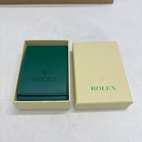 Rolex green leatherette - leatherette, travel