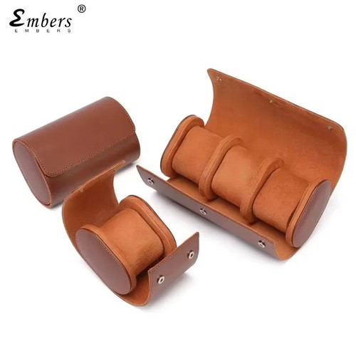 Leather watch roll slot - watch, 2