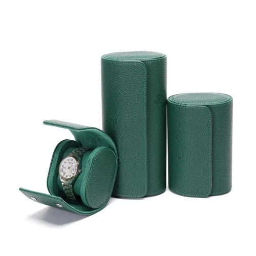 Luxury green watch roll case - luxury,