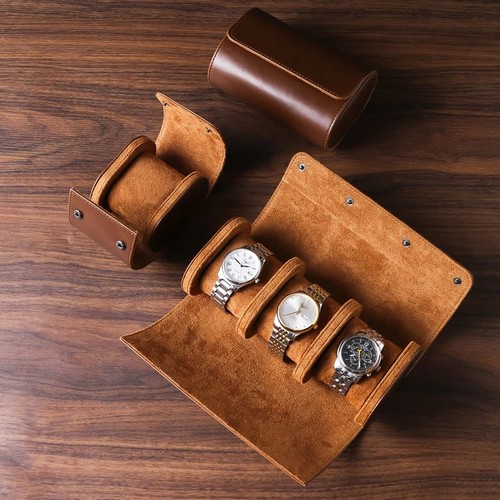 Leather watch roll 3 - watch, 2