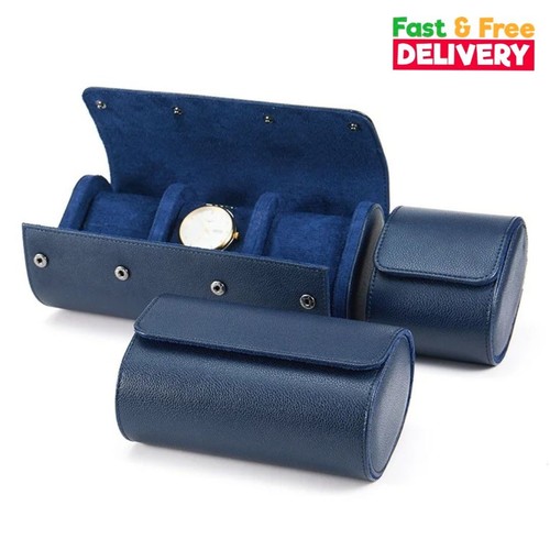 Luxury leather watch roll 2 - leather, 1