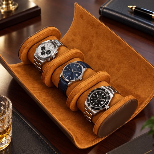 Premium leather watch roll - pu,