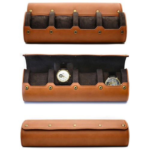 Watch roll travel case - pu,
