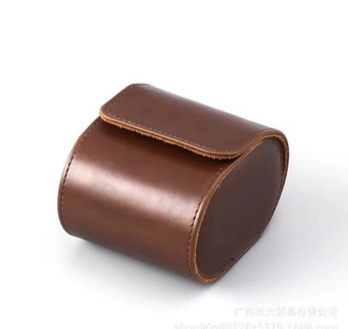 Brown vintage leather watch - vintage,