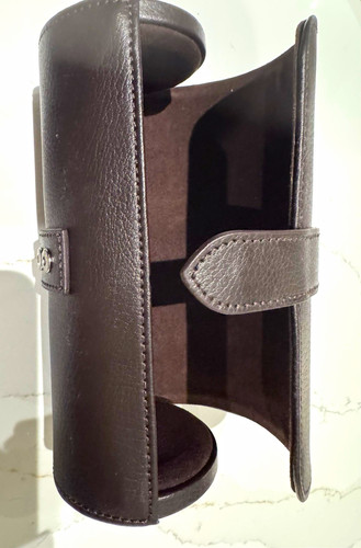 Wolf black leather watch - wolf,