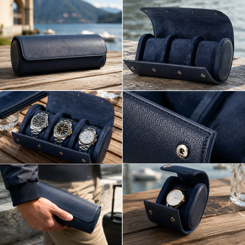 Luxury blue genuine leather - luxury,