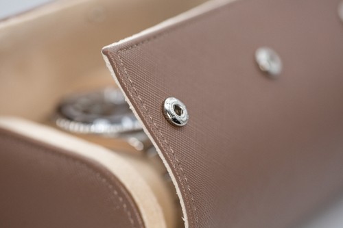 Genuine leather watch roll - leather,