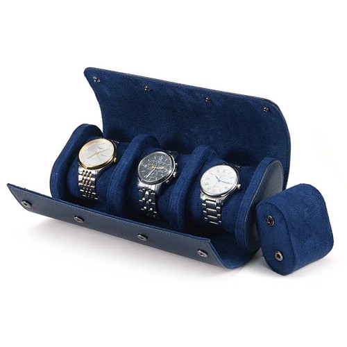 Leather watch roll - leather, case
