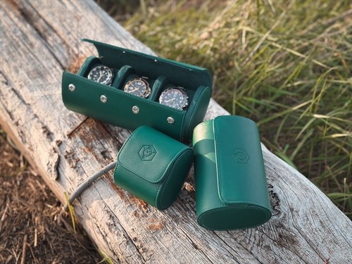 Green slot watch - green,