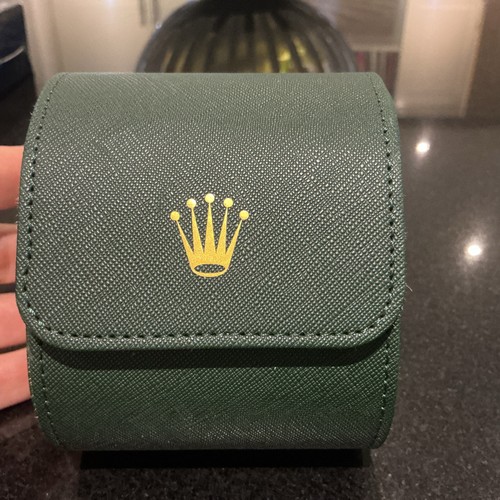 Premium green watch roll with - green,