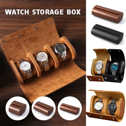 Travel leather 3 slot - leather, 1/2/3
