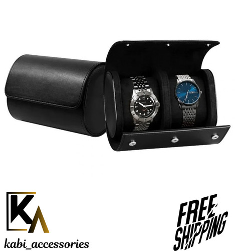 Luxury leather watch roll case - luxury,