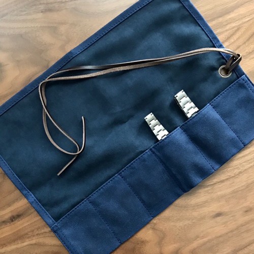 Navy blue waxed - waxed, brown