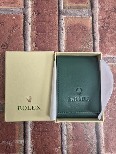 Rolex green leatherette - green, travel